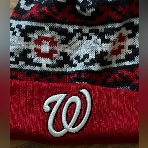 Washington Nationals MLB Beanie Unisex Patterned Toboggan Baseball New Era - Picture 9 of 9